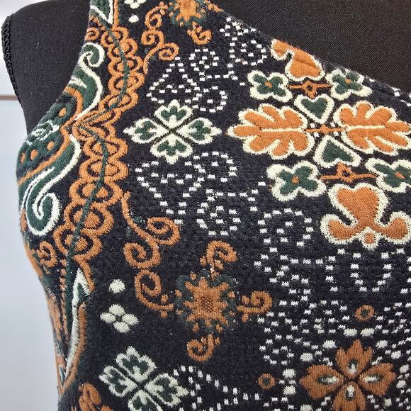 Anthropologie One Shoulder Jacquard Midi Dress - Picture 5 of 12